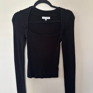 Black Long Sleeve Top